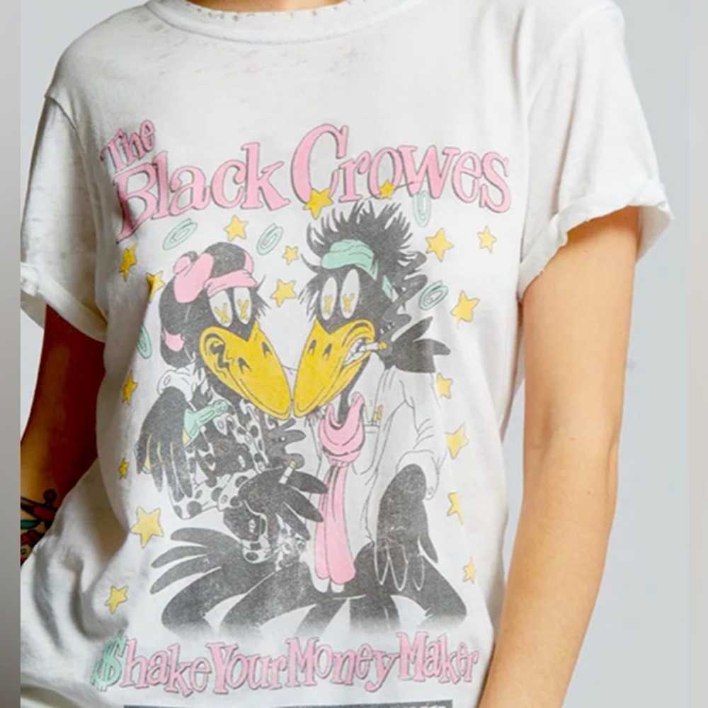 Recycled karma black, crows T-shirt Size S. Soft and cozy.  Never been worn.